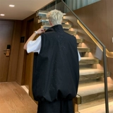 Жилет без рукавов, сексуальная двусторонная рубашка, изысканный стиль, в американском стиле