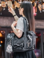 Студенческая юбка в складку, японская сумка на одно плечо с бантиком, рюкзак для школьников