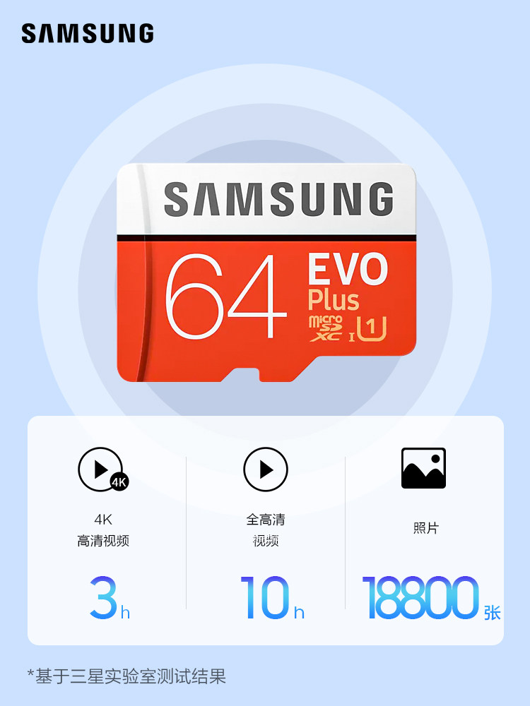 Карта памяти MicroSD Samsung EVO Plus 64GB