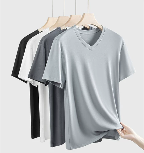 Мягко завернут в облака!60 Режим сущности с высоким подходом!Летняя мужская футболка с короткими рукавами. 14674