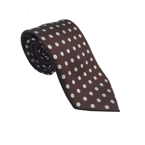 Мужской кофейный галстук для отдыха, 8 см