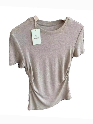 Маска для лица, летняя футболка с коротким рукавом, дизайнерский короткий тонкий корсет, тренд сезона