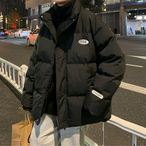 Пуховик, трендовая брендовая универсальная куртка для школьников, оверсайз, увеличенная толщина