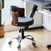 Современная и минималистичная универсальная касса для маникюра из натурального дерева, поворотные колеса