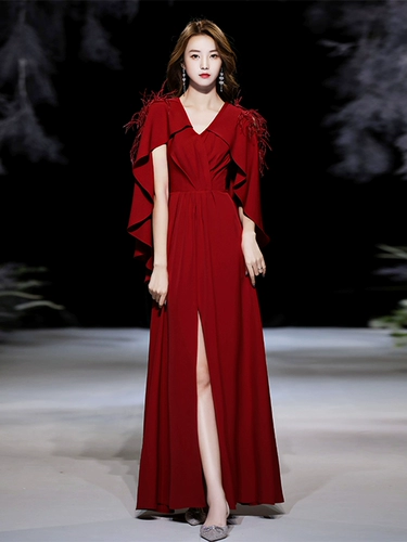 Бордовое вечернее платье, красные свадебные туфли, свадебное платье, наряд маленькой принцессы, изысканный стиль