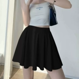 Розовая шелковая летняя юбка в складку для похудения, высокая талия, А-силуэт, подходит для подростков