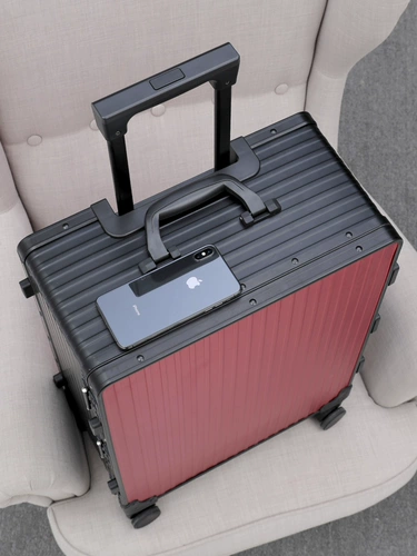 御旅 Металлический универсальный чемодан подходит для мужчин и женщин, алюминиево-магниевый сплав, 2024 дюймов