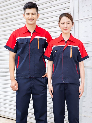 Мужской летний тонкий износостойкий комбинезон, лонгслив, короткий рукав, с печатью вашего логотипа