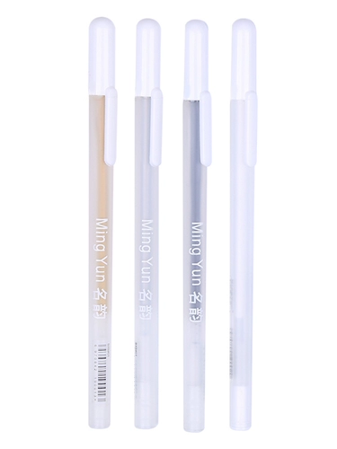 Хайлайтер, белая кисть, дизайнерский маркер, лайнер, ручная роспись, 4 цветов