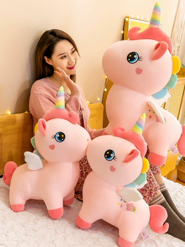 Плюшевая радужная игрушка, пони, детская подушка для обнимания, успокаивающая тряпичная кукла, новая коллекция, единорог