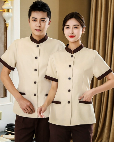 Летняя комнатная дышащая униформа для работы, короткий рукав