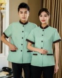 Летняя комнатная дышащая униформа для работы, короткий рукав