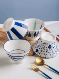 Японская милая посуда домашнего использования, ручная роспись