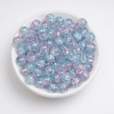 Бусы, браслет из бисера ручной работы, бусины, 50 шт, 8mm, цветочный принт, DIY