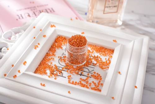 2 мм ирригация серебра Xiaomi Beads San Beads DIY Материал Материал Райс Бусины Стуковая стальная вышитая вышитая вышитая рисовая ход