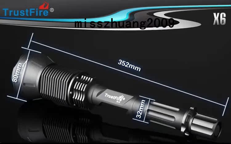 Đèn pin chiếu sáng tầm xa TrustFire18650 chính hãng có thể sạc lại đèn LED chiếu sáng ngoài trời ST-90 đèn sạc dự phòng khi mất điện