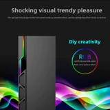 Galaxb Metal Master Dark Defender E210 Настольный компьютер Esports Argb Панорамный боковой прозрачный стеклянный корпус