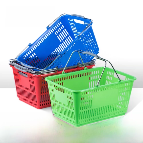 Вместительная и большая пластиковая небольшая сумка, синий круглосуточный магазин, увеличенная толщина