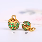 Колокольчик, подвеска, эмаль, золотой аксессуар, «сделай сам»