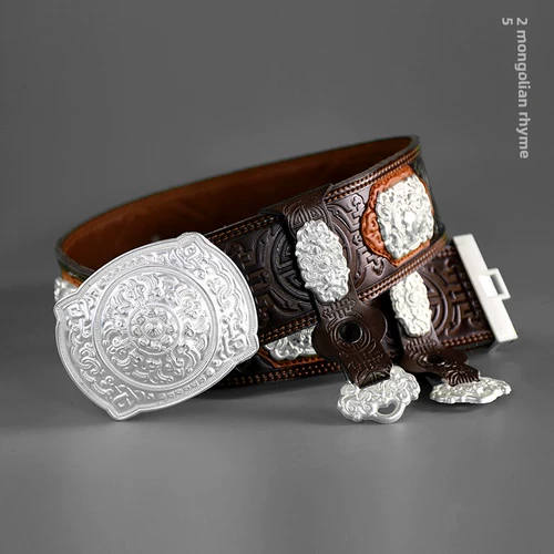 Мужской ремень для взрослых, кожаные этнические аксессуары, этнический стиль