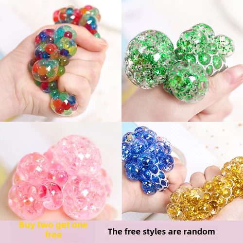 Воздушный шар для школьников, музыкальная силиконовая игрушка, виноградный шарик, популярно в интернете, антистресс