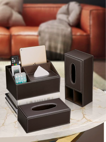 Универсальные салфетки, журнальный столик, пульт, коробка для хранения, легкий роскошный стиль