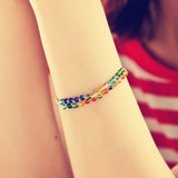 Trang sức dân tộc Bán buôn Chúc cỏ Cỏ tình yêu Cỏ may mắn Handmade Vintage Cherry Bell Anklet lắc chân