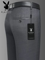 Playboy, зимние штаны, свободный прямой крой, большой размер, для среднего возраста
