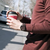 Спортивный пояс для отдыха, водонепроницаемые мужские часы с хронографом и легкой кинетической энергией Ca0617-11E