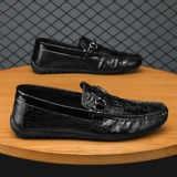 Мужская черная повседневная обувь в английском стиле для отдыха для кожаной обуви, в британском стиле, стиль, мягкая подошва