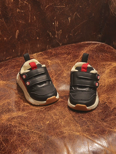 Утепленные нескользящие детские туфли для раннего возраста, удерживающая тепло модная спортивная обувь, 1 лет, мягкая подошва