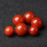 7A Liangshan Южный красный агат, сосновые бусины ручной работы, круглые бусины, огненно-красные, полноцветные, цельные, Вэньвань, одиночная бусина, ювелирные изделия своими руками