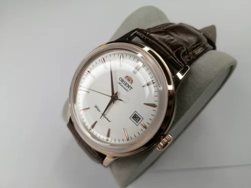 Японские механические швейцарские часы, акриловый циферблат, золотой корпус, ремень, календарь, полностью автоматический