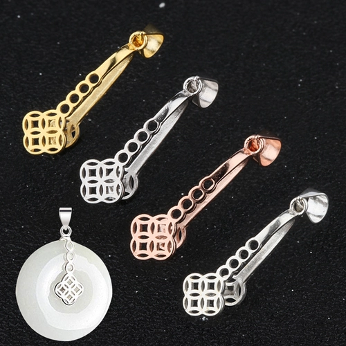 Защитный амулет, пряжка, застежка, аксессуар, изумрудная подвеска из воскового агата из нефрита, серебро 925 пробы