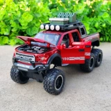 Ford Raptor F150 модель автомобиля из легкого сплава для внедорожников с большими колесами, модель автомобиля из искусственного металла с амортизирующим звуком и легким тяговым усилием