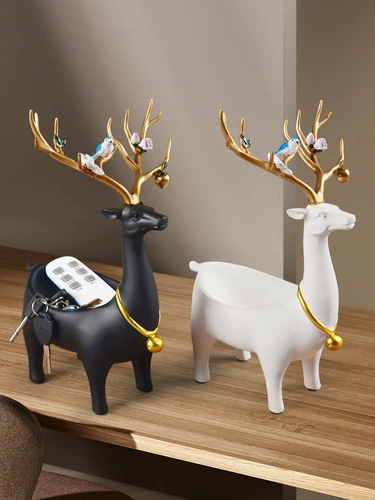 Креативная спальня гостиная декоративная орнамент Ключи с нордическими оленями, детская простая домашняя настольная мебель