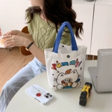 Милый мультяшный тканевый мешок, универсальный шоппер, школьный рюкзак