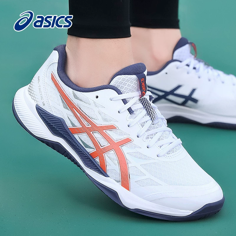 ASICS волейбольные кроссовки для мужчин и женщин, дышащие, осенняя тактическая модель 12 широкая колодка, профессиональные тренировочные кроссовки мужские