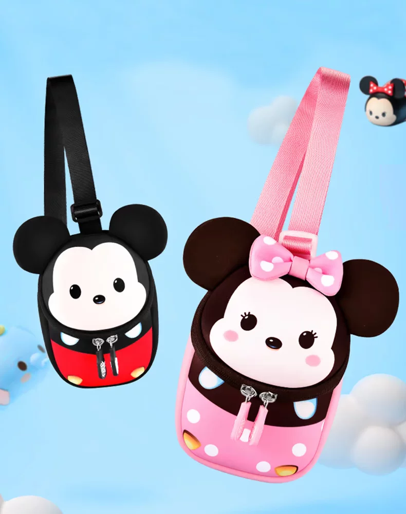 Disney, children's bag, shoulder bag, cute wallet, cartoon small bag