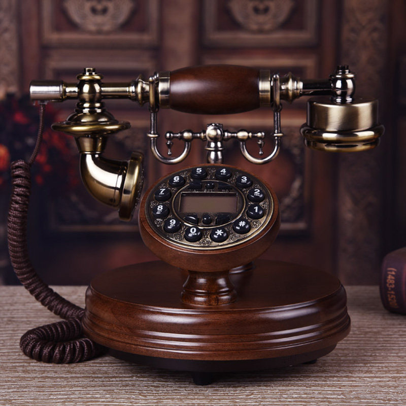 Беспроводной старомодный мобильный телефон из натурального дерева, в американском стиле, функция поддержки всех сетевых стандартов связи