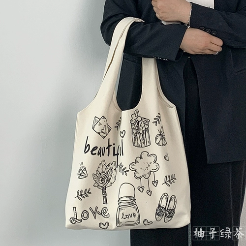 Шоппер, вместительная и большая сумка на одно плечо для матери и ребенка, в корейском стиле