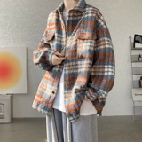 Шерстяная демисезонная куртка, лонгслив, рубашка, оверсайз