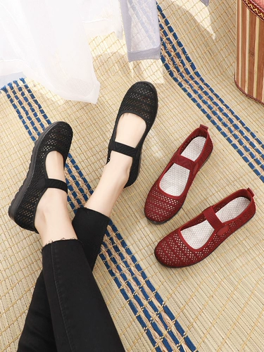 Летние слипоны, обувь, нескользящие дышащие туфли для матери