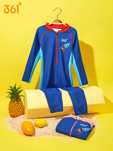 Детский купальник для мальчиков, лонгслив, штаны, подходит для подростков, защита от солнца