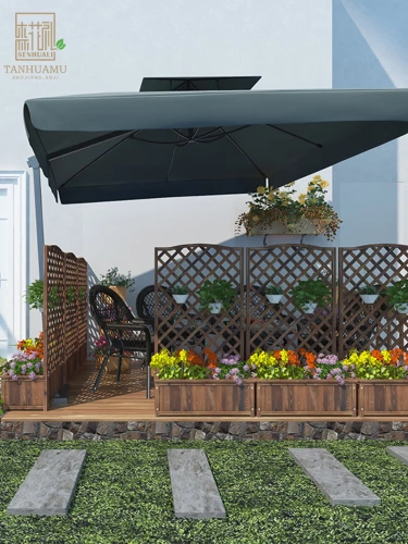 Деревянный забор цветочный бассейн забор для лазания цветочный стой