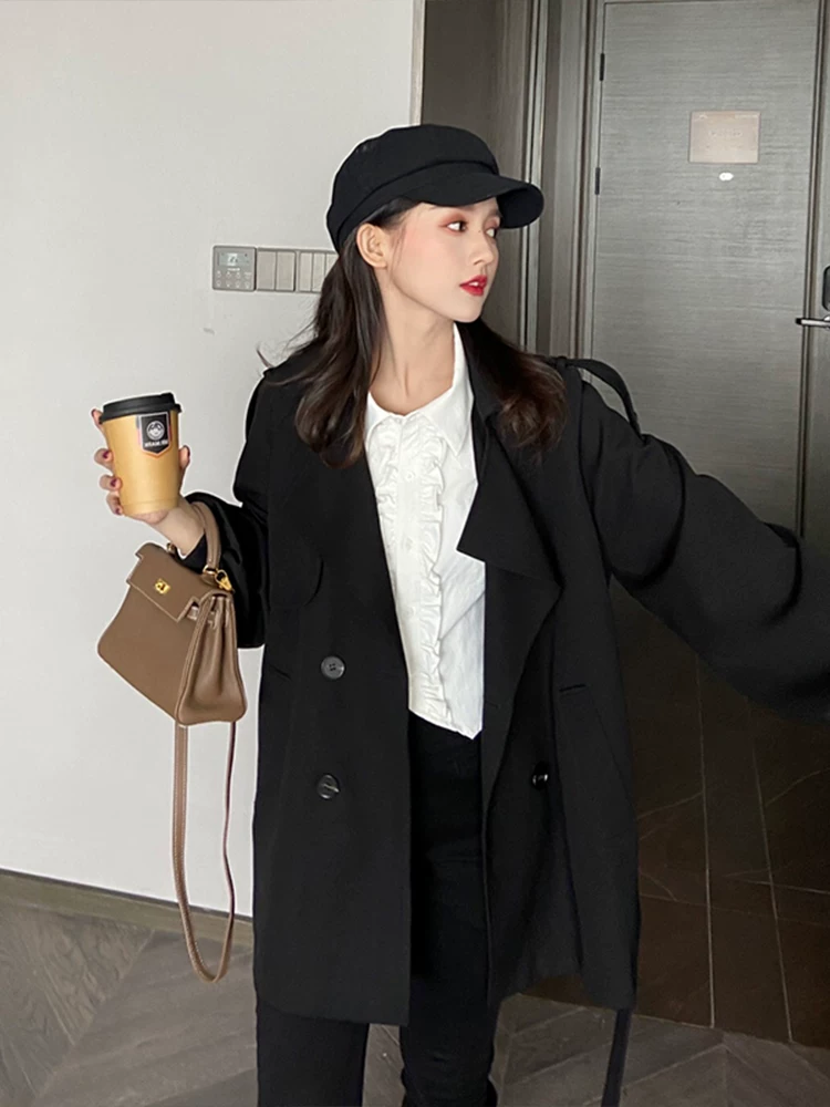 Весеннее trench coat, облегающий корсет, полупальто хаки демисезонное для подростков, 2021 год