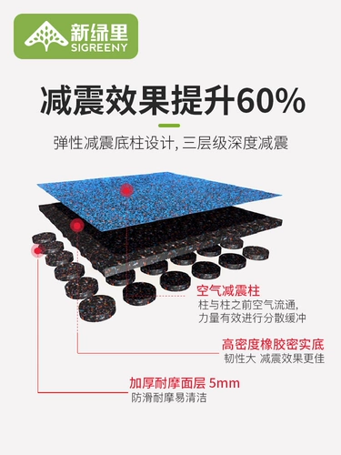 Спортивный ковер для спортзала, амортизирующие гантели, универсальная скакалка для домашнего использования, защита от шума