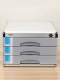 Jiajuncheng's Office Product Product Desktop File Cabinet небольшой ящик для ящика шкафа с алюминиевым сплавным сплавом с трехслойным пятиэтажным архивным шкафом шкаф