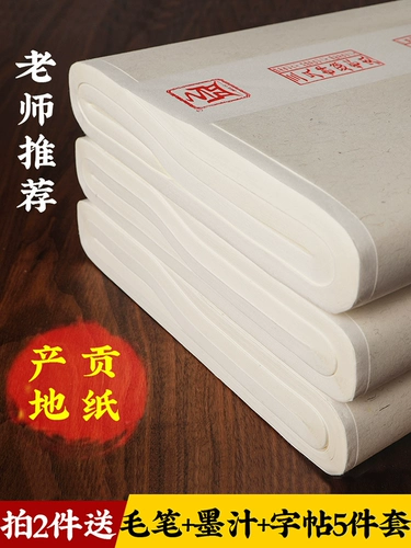 Четырехнобарная рисовая бумага Гу Динга Специальная сеть Полубитая рисовая бумага с рисовой бумагой плюс хлопок плюс хлопок плюс краска, рисовать и бумага для рисования, каллиграфия, каллиграфия, каллиграфия бумага бумага бумага китайская картина, пропагандистская бумага