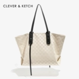 Женская сумка Clever&Ketch, новинка 2025 года, простая повседневная сумка-тоут большой вместимости, повседневная сумка через плечо